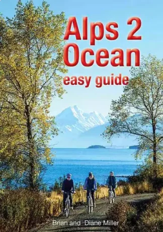 Alps 2 Ocean NZ bike trail guide book front cover
